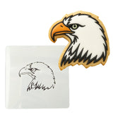 Bald Eagle Cookie Cutter | Stamp | Stencil #1 Animals & Dinosaurs Cookie Cutter Lady MINI - 2 Inches (5cm) Stencil ONLY 