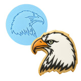 Bald Eagle Cookie Cutter | Stamp | Stencil #1 Animals & Dinosaurs Cookie Cutter Lady MINI - 2 Inches (5cm) Debosser ONLY 