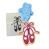 Ballet Shoes Cookie Cutter | Stamp | Stencil #1 Girly / Dolls / Princess Cookie Cutter Lady 