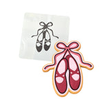 Ballet Shoes Cookie Cutter | Stamp | Stencil #1 Girly / Dolls / Princess Cookie Cutter Lady MINI - 2 Inches (5cm) Stencil ONLY 