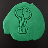 Balloon with Gift Cookie Cutter | Stamp | Stencil #1 Mom / Dad / Bday / Party Cookie Cutter Lady 