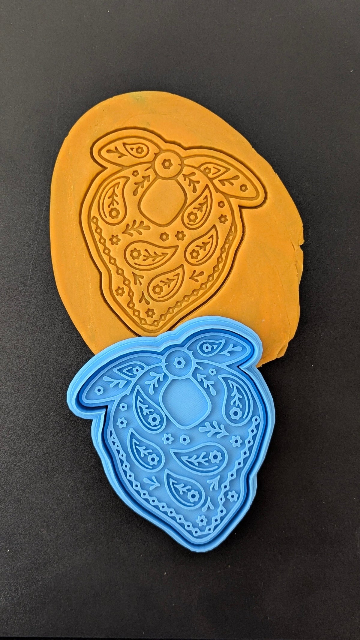 Bandana Cookie Cutter | Stamp | Stencil | Debosser #2 Cookie Cutter Lady 