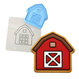 Barn Cookie Cutter | Stamp | Stencil #1 Animals & Dinosaurs Cookie Cutter Lady 