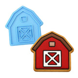 Barn Cookie Cutter | Stamp | Stencil #1 Animals & Dinosaurs Cookie Cutter Lady MINI - 2 Inches (5cm) Stamp ONLY 