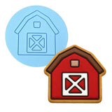 Barn Cookie Cutter | Stamp | Stencil #1 Animals & Dinosaurs Cookie Cutter Lady MINI - 2 Inches (5cm) Debosser ONLY 