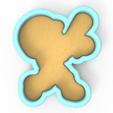 a cookie shaped like the letter x