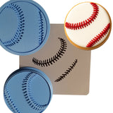 Baseball Cookie Cutter | Stamp | Stencil #1 Sports Cookie Cutter Lady MINI - 2 Inches (5cm) **FULL SET BUNDLE** Cutter + Stamp + Stencil + Debosser **BEST DEAL** 