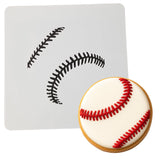 Baseball Cookie Cutter | Stamp | Stencil #1 Sports Cookie Cutter Lady MINI - 2 Inches (5cm) Stencil ONLY 