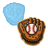 Baseball Glove Cookie Cutter | Stamp | Stencil - SHARP EDGES - FAST Shipping - Choose Your Own Size! #1 Cookie Cutter Lady LITTLE - 3 Inches (7.62cm) **BUNDLE** Cutter + Stamp 