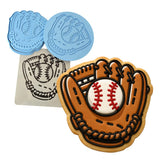 Baseball Glove Cookie Cutter | Stamp | Stencil - SHARP EDGES - FAST Shipping - Choose Your Own Size! #1 Cookie Cutter Lady LITTLE - 3 Inches (7.62cm) **FULL SET BUNDLE** Cutter + Stamp + Stencil + Debosser **BEST DEAL** 
