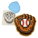 Baseball Glove Cookie Cutter | Stamp | Stencil - SHARP EDGES - FAST Shipping - Choose Your Own Size! #1 Cookie Cutter Lady LITTLE - 3 Inches (7.62cm) **BUNDLE** Cutter + Stamp + Stencil 