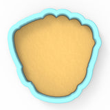 a cookie pan with a cookie crust in it