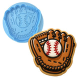 Baseball Glove Cookie Cutter | Stamp | Stencil - SHARP EDGES - FAST Shipping - Choose Your Own Size! #1 Cookie Cutter Lady LITTLE - 3 Inches (7.62cm) **BUNDLE** Cutter + Debosser 