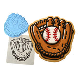 Baseball Glove Cookie Cutter | Stamp | Stencil - SHARP EDGES - FAST Shipping - Choose Your Own Size! #1 Cookie Cutter Lady 