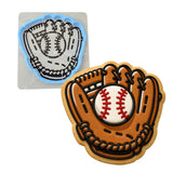 Baseball Glove Cookie Cutter | Stamp | Stencil - SHARP EDGES - FAST Shipping - Choose Your Own Size! #1 Cookie Cutter Lady LITTLE - 3 Inches (7.62cm) **BUNDLE** Cutter + Stencil 