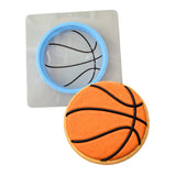 Basketball Cookie Cutter | Stamp | Stencil #1 Sports Cookie Cutter Lady MINI - 2 Inches (5cm) **BUNDLE** Cutter + Stencil 
