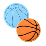 Basketball Cookie Cutter | Stamp | Stencil #1 Sports Cookie Cutter Lady MINI - 2 Inches (5cm) Debosser ONLY 