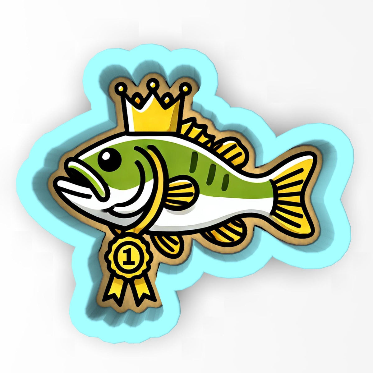 a fish with a crown on its head