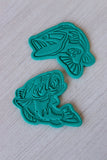 Bass Cookie Cutter | Stamp | Stencil #1 Boys/ Army / Outdoorsman Cookie Cutter Lady 