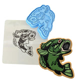 Bass Cookie Cutter | Stamp | Stencil #1 Boys/ Army / Outdoorsman Cookie Cutter Lady 