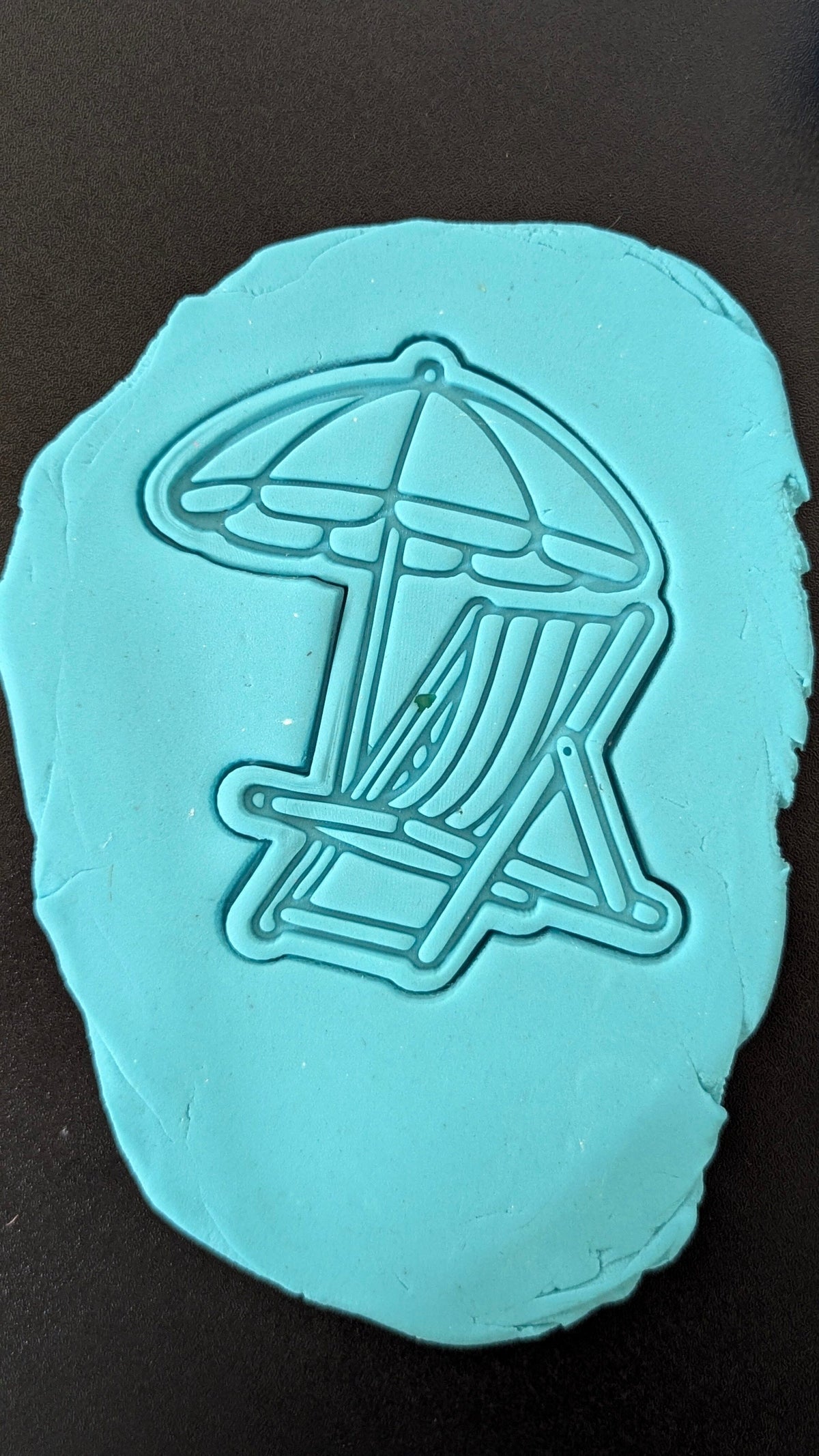 Beach Chair and Umbrella Cookie Cutter | Stamp | Stencil | Debosser #1 Cookie Cutter Lady 