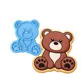 Bear Body Cookie Cutter | Stamp | Stencil #1 Wedding / Baby / V Day Cookie Cutter Lady MINI - 2 Inches (5cm) Stamp ONLY 