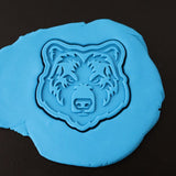 Bear Face Cookie Cutter | Stamp | Stencil #2 Animals & Dinosaurs Cookie Cutter Lady 