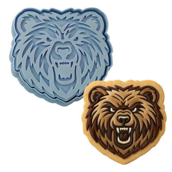 Bears 1a Cookie Cutter | Stamp | Stencil - SHARP EDGES - FAST Shipping - Choose Your Own Size! #1 Cookie Cutter Lady LITTLE - 3 Inches (7.62cm) **BUNDLE** Cutter + Stamp 