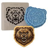 Bears 1a Cookie Cutter | Stamp | Stencil - SHARP EDGES - FAST Shipping - Choose Your Own Size! #1 Cookie Cutter Lady LITTLE - 3 Inches (7.62cm) **BUNDLE** Cutter + Stamp + Stencil 