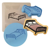 Bed Cookie Cutter | Stamp | Stencil #1 Bachelorette & Bachelor Cookie Cutter Lady MINI - 2 Inches (5cm) **FULL SET BUNDLE** Cutter + Stamp + Stencil + Debosser **BEST DEAL** 