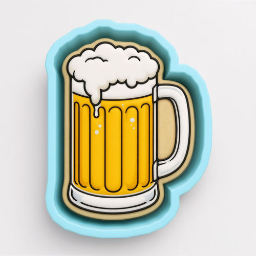Beer Mug Cookie Cutter | Stamp | Stencil | Debosser #1a