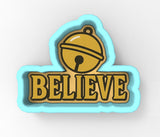 Believe Christmas Bell Cookie Cutter | Stamp | Stencil - SHARP EDGES - FAST Shipping - Choose Your Own Size! #1