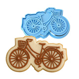 Bicycle Cookie Cutter | Stamp | Stencil #1 Easter / Spring / Flower Cookie Cutter Lady 2 Inch Small Cupcake Cutter + Stamp No