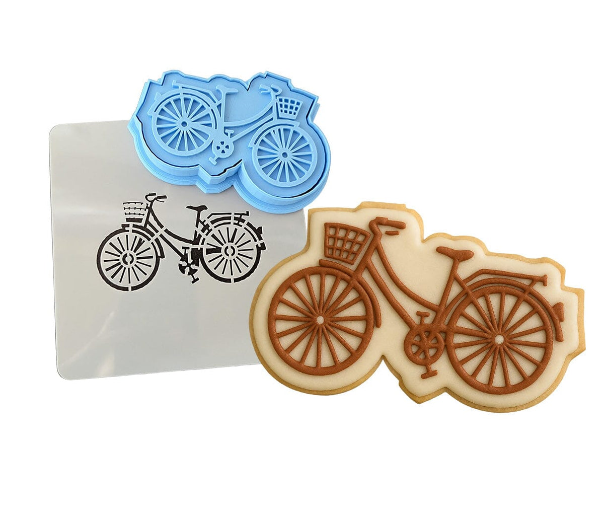 Bicycle Cookie Cutter | Stamp | Stencil #1 Easter / Spring / Flower Cookie Cutter Lady 
