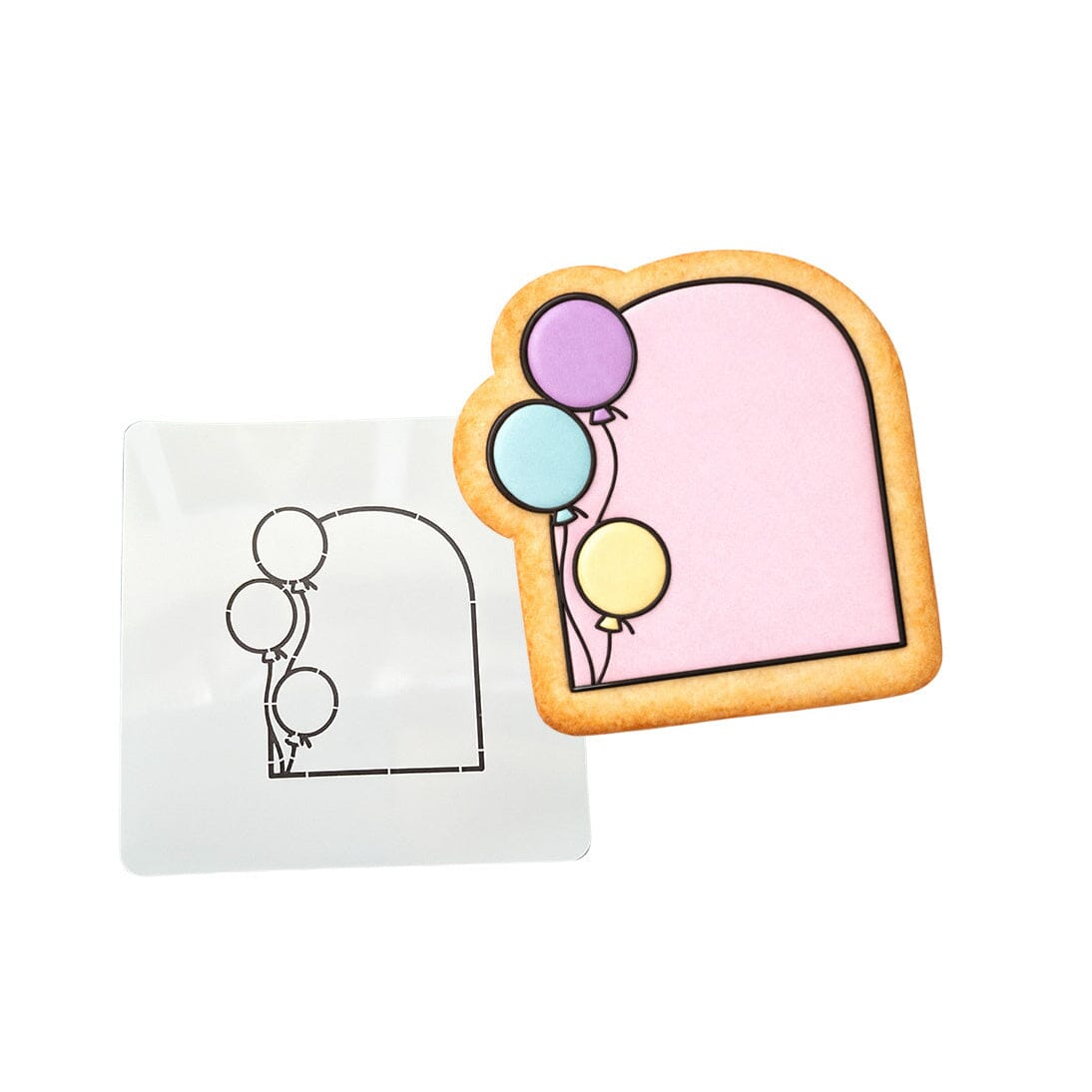 Birthday Balloon Arch 1 Cookie Cutter | Stamp | Stencil - SHARP EDGES - FAST Shipping - Choose Your Own Size! #1 Cookie Cutter Lady LITTLE - 3 Inches (7.62cm) Stencil ONLY 