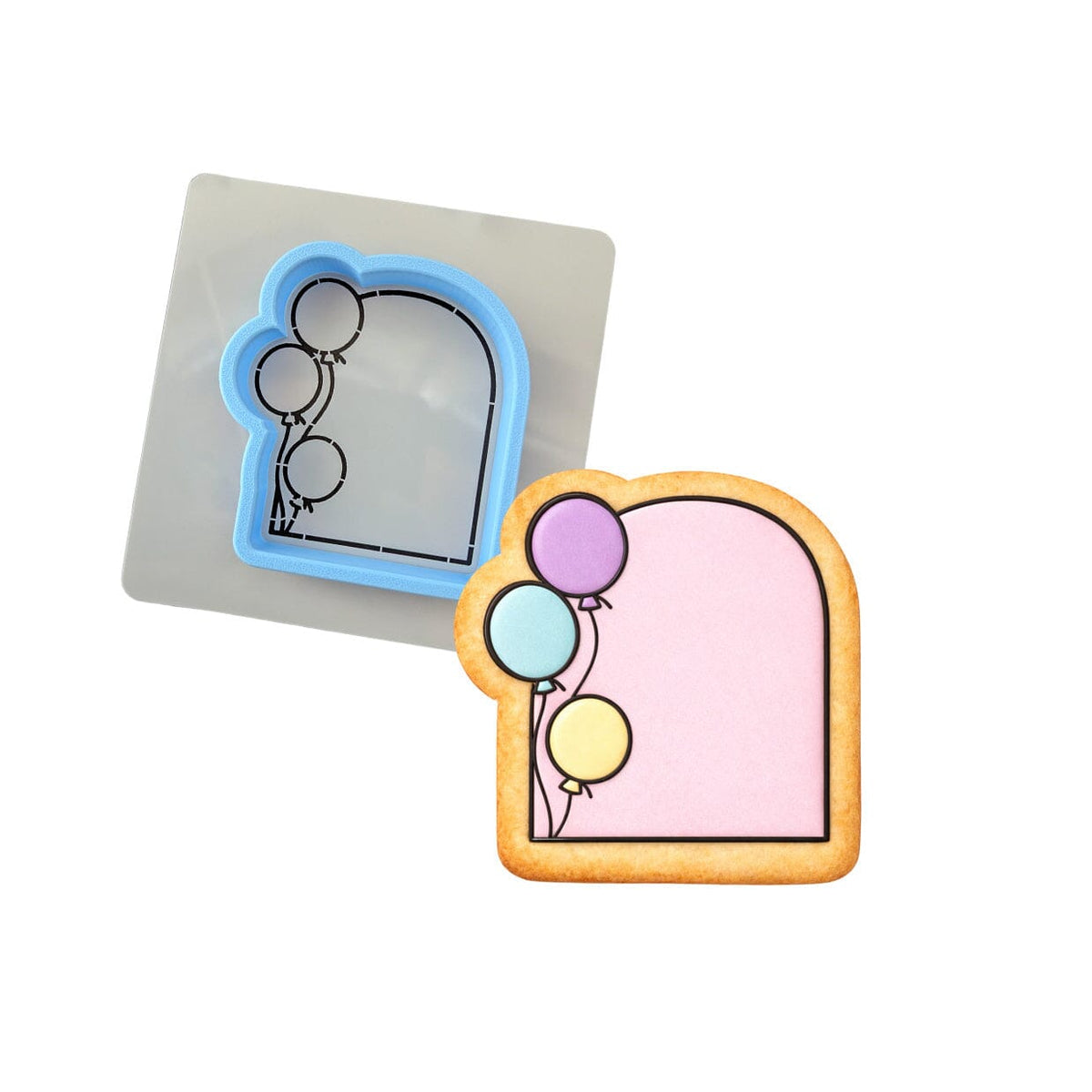 Birthday Balloon Arch 1 Cookie Cutter | Stamp | Stencil - SHARP EDGES - FAST Shipping - Choose Your Own Size! #1 Cookie Cutter Lady LITTLE - 3 Inches (7.62cm) **BUNDLE** Cutter + Stencil 