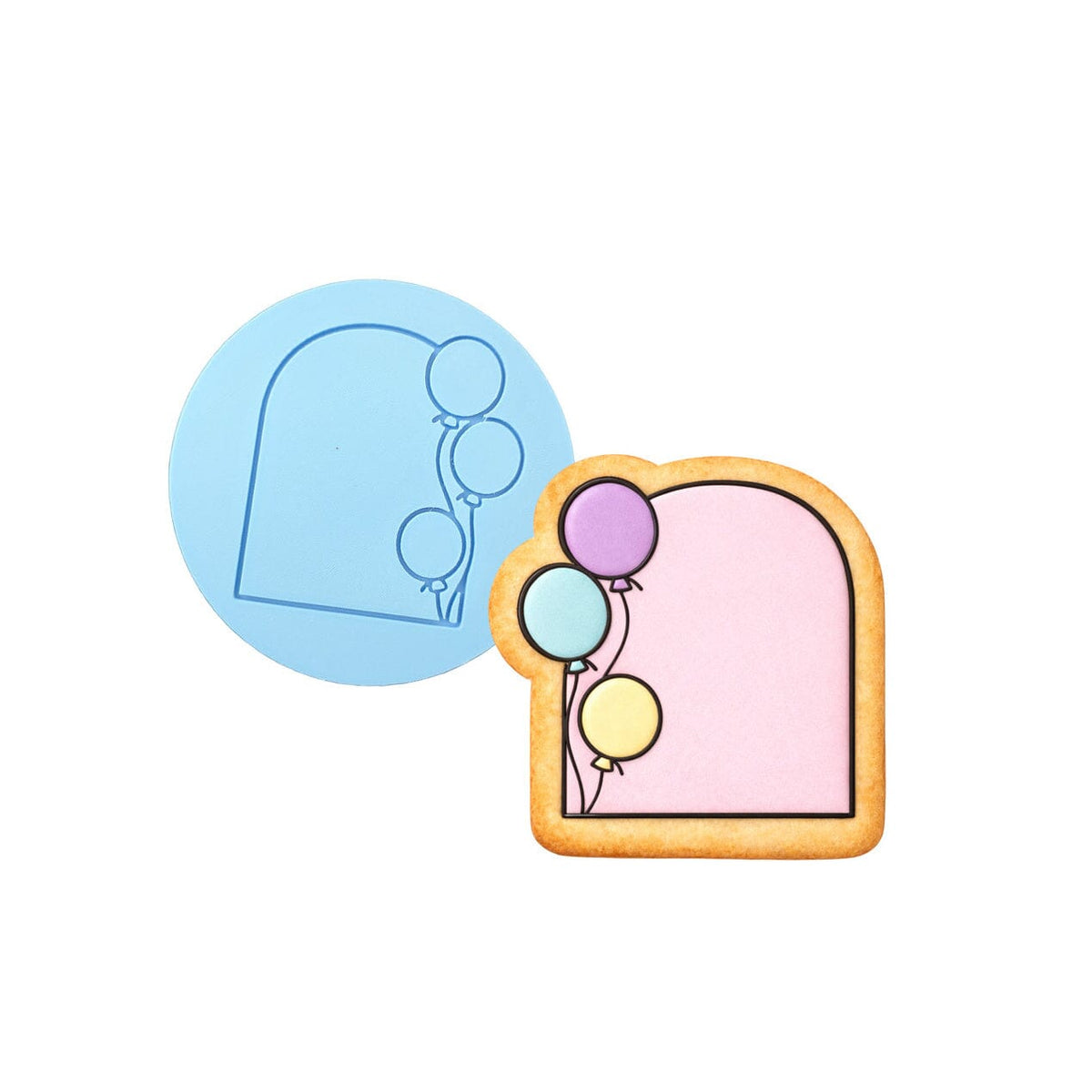 Birthday Balloon Arch 1 Cookie Cutter | Stamp | Stencil - SHARP EDGES - FAST Shipping - Choose Your Own Size! #1 Cookie Cutter Lady LITTLE - 3 Inches (7.62cm) Debosser ONLY 