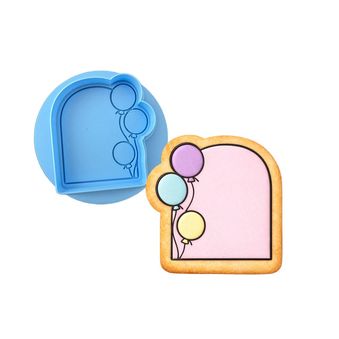 Birthday Balloon Arch 1 Cookie Cutter | Stamp | Stencil - SHARP EDGES - FAST Shipping - Choose Your Own Size! #1 Cookie Cutter Lady LITTLE - 3 Inches (7.62cm) **BUNDLE** Cutter + Debosser 