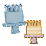 Birthday Cake on Platter Cookie Cutter | Stamp | Stencil - SHARP EDGES - FAST Shipping - Choose Your Own Size! #1 Cookie Cutter Lady LITTLE - 3 Inches (7.62cm) Stamp ONLY 