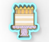 a cake with candles on top of it