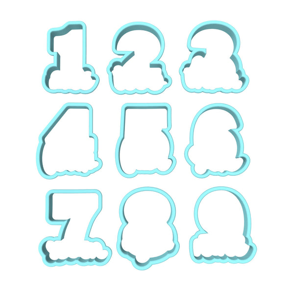 Birthday Number Cookie Cutter | Stamp | Stencil | Debosser Set. Any Size. Any Style. birthday Cookie Cutter Lady MINI - 2 Inches (5cm) Cookie Cutter ONLY (Outline) Set 