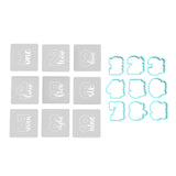 Birthday Number Sideways Cookie Cutter | Stamp | Stencil | Debosser Set. Any Size. Any Style. birthday Cookie Cutter Lady MINI - 2 Inches (5cm) **BUNDLE** Cutter + Stencil Set 