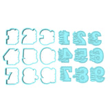 Birthday Number Sideways Cookie Cutter | Stamp | Stencil | Debosser Set. Any Size. Any Style. birthday Cookie Cutter Lady 