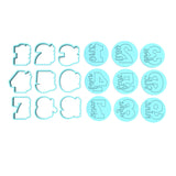Birthday Number Sideways Cookie Cutter | Stamp | Stencil | Debosser Set. Any Size. Any Style. birthday Cookie Cutter Lady 