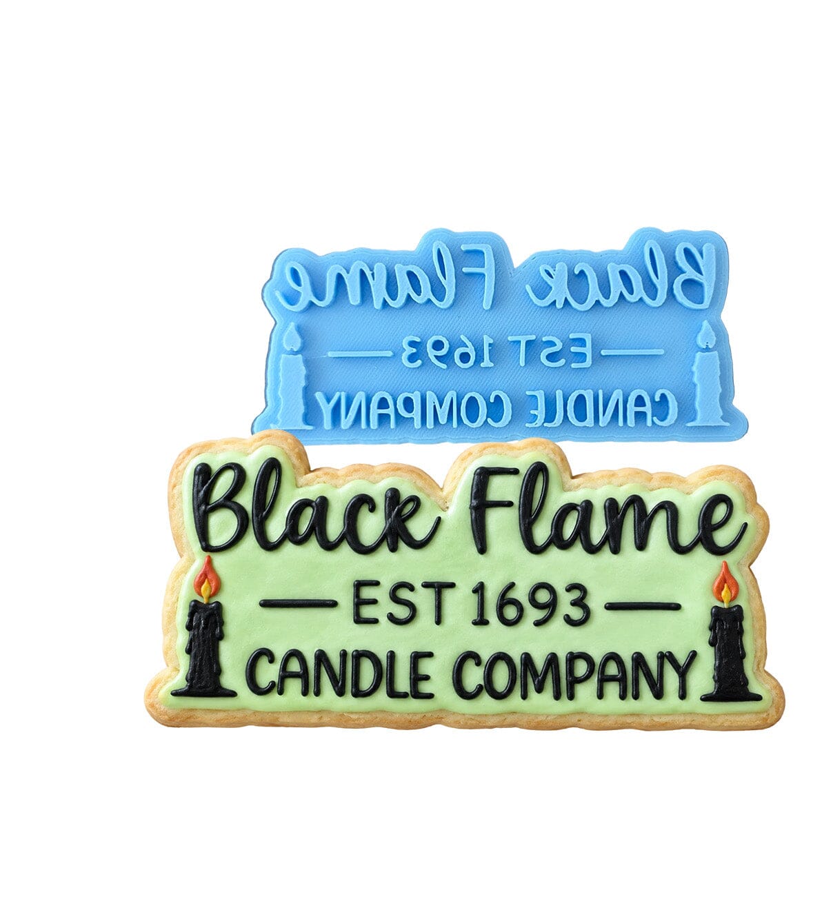 Black Flame Candle Company Cookie Cutter | Stamp | Stencil #1 Halloween / Fall Cookie Cutter Lady MINI - 2 Inches (5cm) Stamp ONLY 
