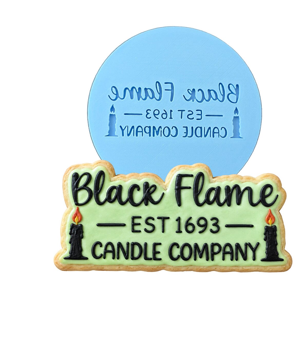 Black Flame Candle Company Cookie Cutter | Stamp | Stencil #1 Halloween / Fall Cookie Cutter Lady MINI - 2 Inches (5cm) Debosser ONLY 