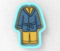Blue Bathrobe Set Cookie Cutter | Stamp | Stencil - SHARP EDGES - FAST Shipping - Choose Your Own Size! #1