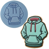 Blue Hoodie Cookie Cutter | Stamp | Stencil - SHARP EDGES - FAST Shipping - Choose Your Own Size! #1 Cookie Cutter Lady 
