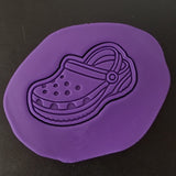 Blue Sandal Shoe Cookie Cutter | Stamp | Stencil - SHARP EDGES - FAST Shipping - Choose Your Own Size! #1 Cookie Cutter Lady 