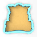 a cookie shaped like a piece of bread